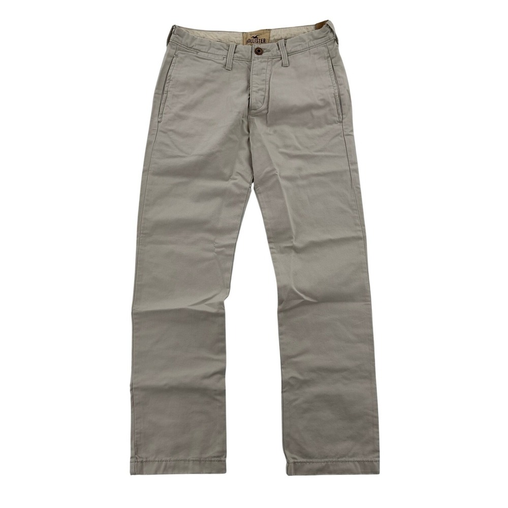 NWT Hollister Chino Pants Mens 29x30 Tan Cotton Twill Casual Good
